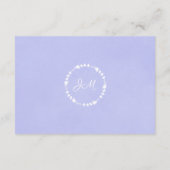 Lavender Wreath Mariage Envie de cartes de puits (Dos)