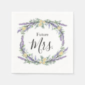 Lavender Yellow Rose en Eucalyptus Servet (Voorkant)