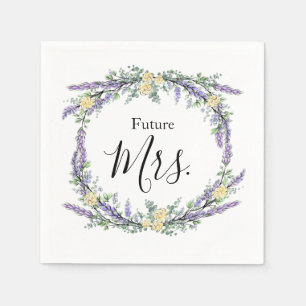 Lavender Yellow Rose en Eucalyptus Servet