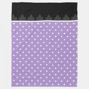 Lavender & zwarte strepen Tiffany's Fleece Blanket