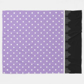 Lavender & zwarte strepen Tiffany's Fleece Blanket (Voorkant (Horizontaal))
