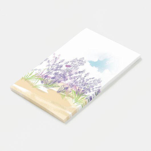 Lavenderbloem Post-it® Notes (Schuin)