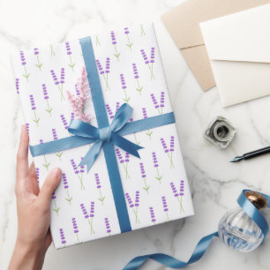 Lavenderbloemen Cadeaupapier