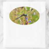 Lavenderbloemlibrie Ovale Sticker (Tas)