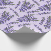 Lavenderpatroon Cadeaupapier (Hoek)