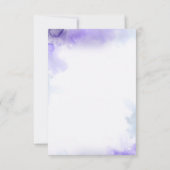 Lavenders Field Floral Purple Wedding RSVP (Dos)