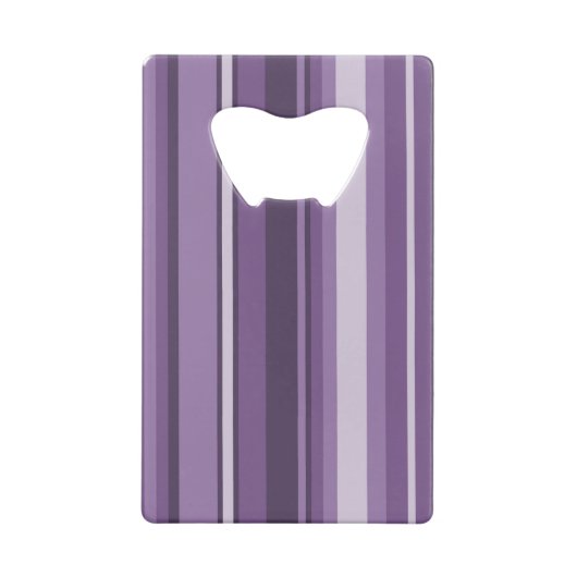 Lavenderstrepen Kredietkaart Flessenopener (Achterkant)