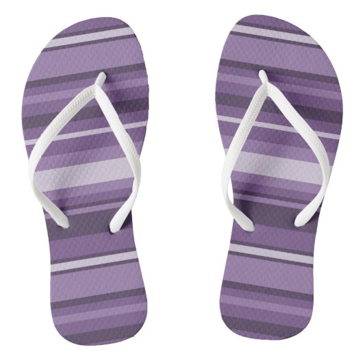 Lavenderstrepen Teenslippers (Voetbed)
