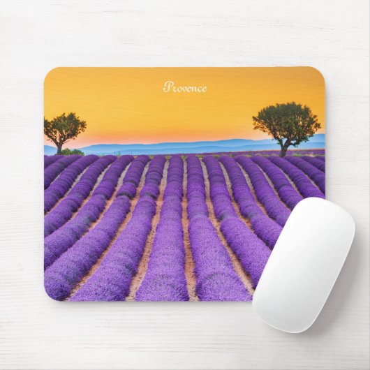 Lavenderveld in Provence Muismat (Met muis)