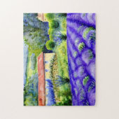 Lavendervelden tekenen legpuzzel (Verticaal)