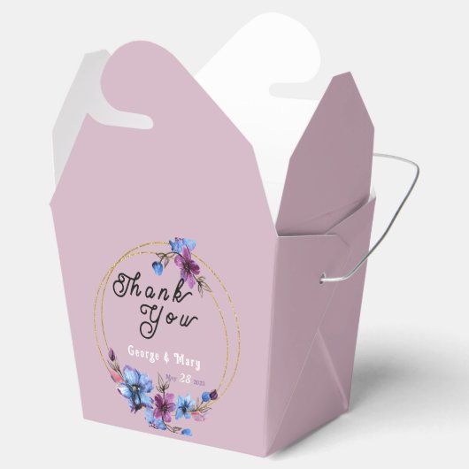Lavendra Circle Wedding Bedankdoosjes (Geopend)