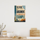 L'avenir arrive par l'exemple Affiche de style MCM (Cuisine)