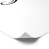 L'avenir - Calligraphie blanche Affiche inspirante (Coin)