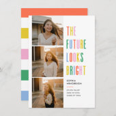 L'Avenir Coloré Semble Clair Faire-part Grad (Devant / Derrière)