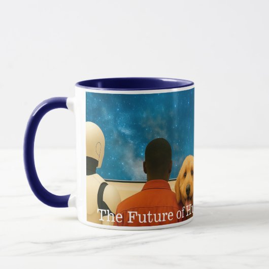 L'avenir de l'humanité 11oz Café Mug (Gauche)