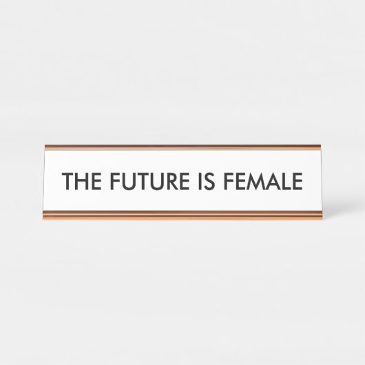 L'avenir est la plaque d'identification de bureau (Devant)