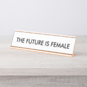 L'avenir est la plaque d'identification de bureau (Devant)