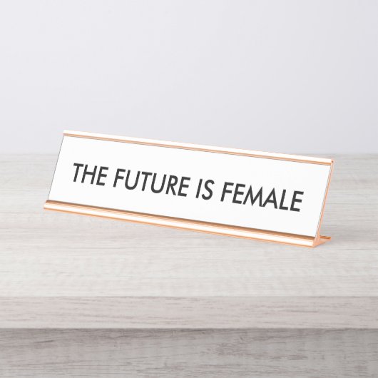 L'avenir est la plaque d'identification de bureau (Devant)