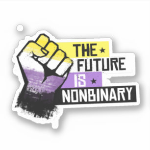 L'avenir est Sticker non binaire