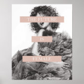 L'avenir est une affiche féminine - Impression fém (Devant)