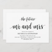 L'avenir M. et Mme, invitations du groupe de l'eng (Devant / Derrière)