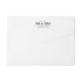 L'Avenir M. Et Mme Retourner Étiquettes D'Adresse (Dos)