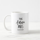 L'avenir Mme | Mug de café lettres à la main (Gauche)