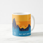 L'Aventure Appelle Dehors Et Explore Mug (Devant droit)