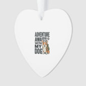 L'aventure attend avec mon chien design de randonn (devant)