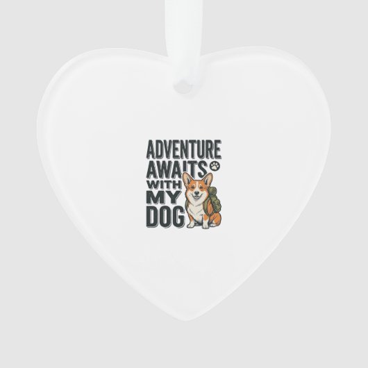L'aventure attend avec mon chien design de randonn (devant)