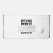 L'aventure attend avec mon chien design de randonn (Clavier et souris)