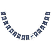 L'aventure attend la bannière de baby shower (Tout)