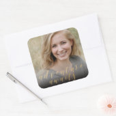 L'aventure attend les stickers photo de graduation (Enveloppe)