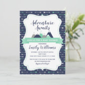 L'aventure attend une invitation baby shower (Debout devant)