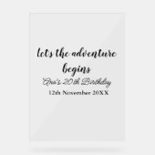 l'aventure commence 20e anniversaire ajouter nom d (Recto)