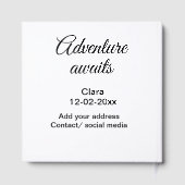 L'aventure commence ajouter nom date année lieu (Verso)