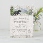 L'aventure commence Bear Retirement Invitation (Debout devant)