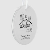 L'aventure commence donc Rustic Mountain Mariage (devant)