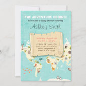 L'aventure commence douche invitation Voyage Les l (Devant)