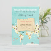 L'aventure commence douche invitation Voyage Les l (Debout devant)