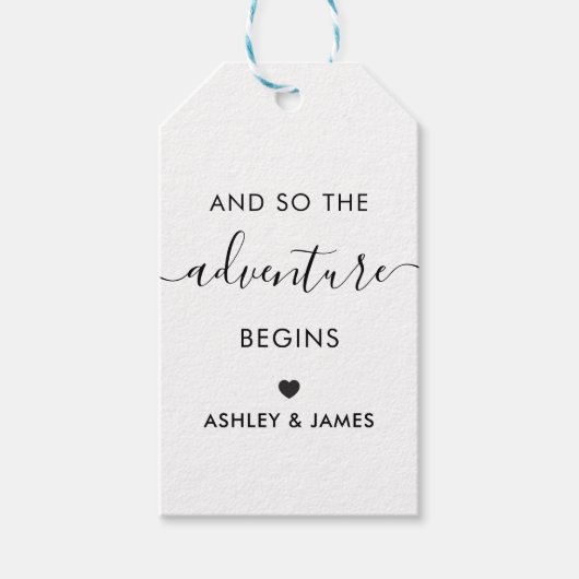 L'aventure commence, étiquette de bienvenue de mar (Devant)