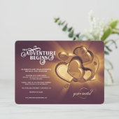 L'aventure commence Invitation de mariage (Version (Debout devant)