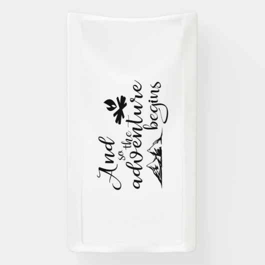 L'aventure commence la bannière (Verticale)