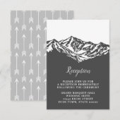 L'aventure commence la carte de réception Mountain (Devant / Derrière)