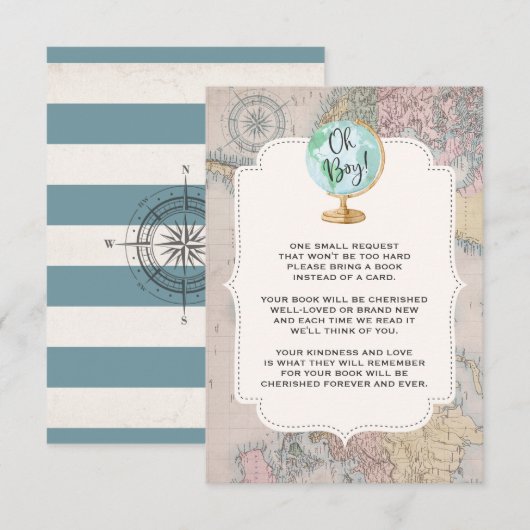 L'aventure commence la douche de voyage de carte (Devant / Derrière)