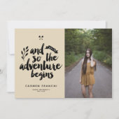 L'aventure commence la Faire-part de diplôme (Devant)