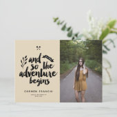 L'aventure commence la Faire-part de diplôme (Debout devant)