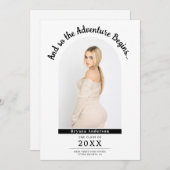 L'aventure commence la Faire-part de diplôme (Devant / Derrière)