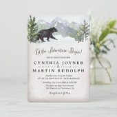 L'aventure commence la Faire-part de mariage rusti (Debout devant)