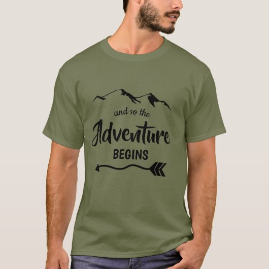 L'aventure commence le T-shirt tendance (Devant)